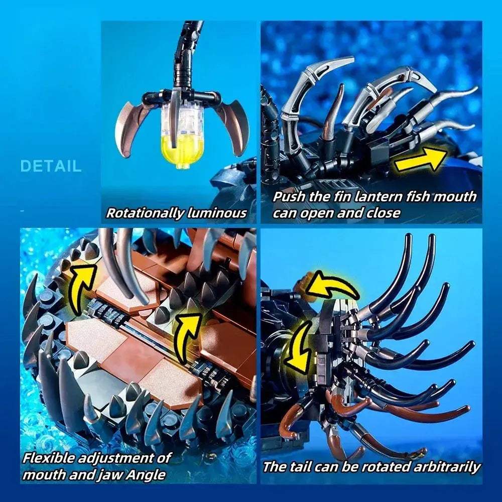 Creative Building Blocks Mech Fish MOC STEM Construction Kit For Boys Girls And Adults Gift - ToylandEU