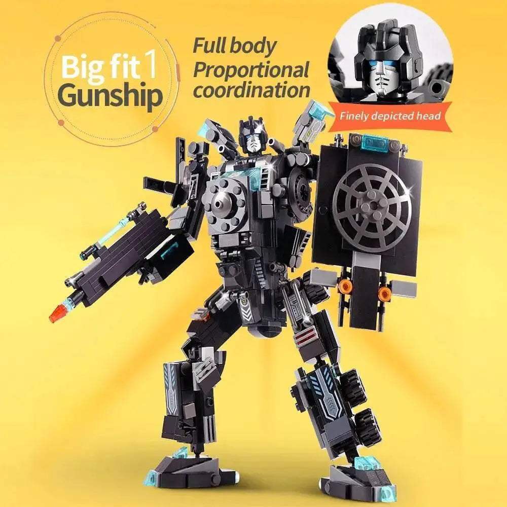 Creative Building Blocks Set for Kids with Police Station and SWAT Figures - ToylandEU