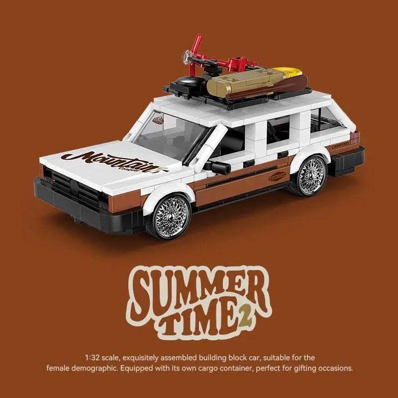 Creative City Retro Sedan Camping Car Building Blocks MK2 - ToylandEU