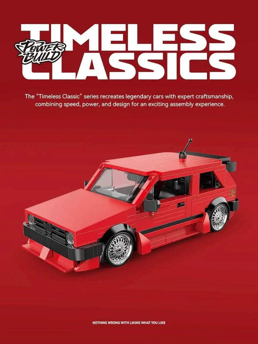 Creative City Retro Sedan Camping Car Building Blocks MK2 - ToylandEU