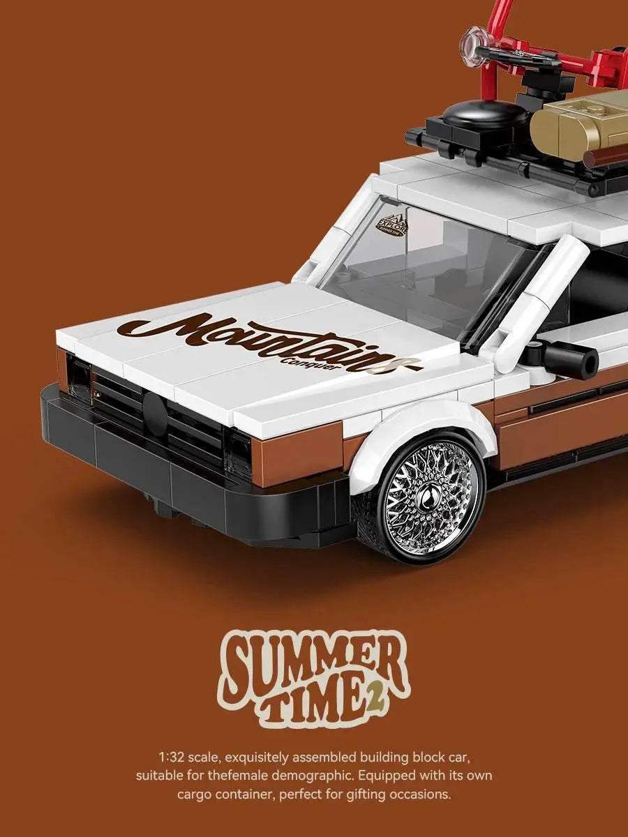 Creative City Retro Sedan Camping Car Building Blocks MK2 - ToylandEU