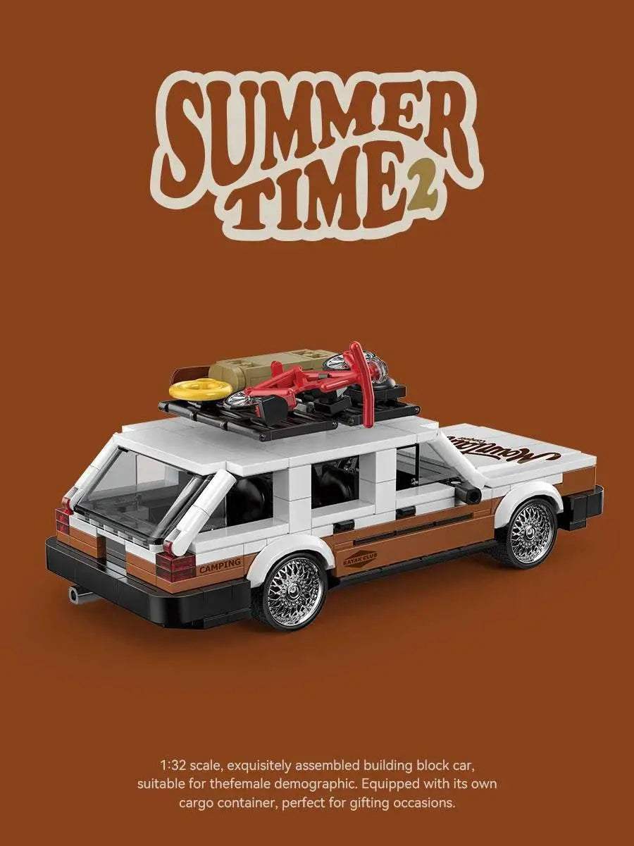 Creative City Retro Sedan Camping Car Building Blocks MK2 - ToylandEU