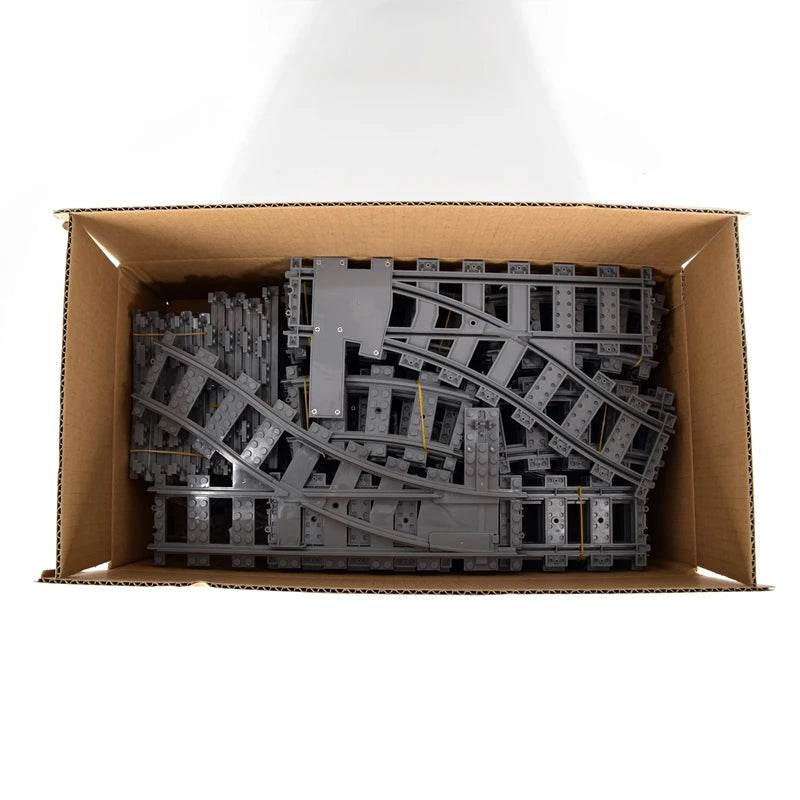 MOC Creative Expert Ideas City Train Tracks Building Blocks - ToylandEU