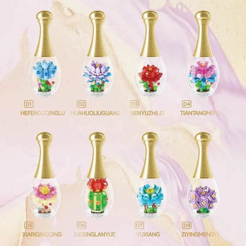  MOC Creative Flower In A Bottle Building Blocks DIY Toy Gift -  ToylandEU™