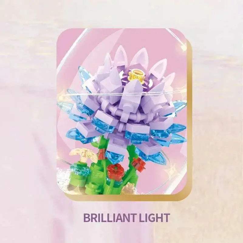 Creative Flower In A Bottle Building Blocks DIY Toy Gift - ToylandEU