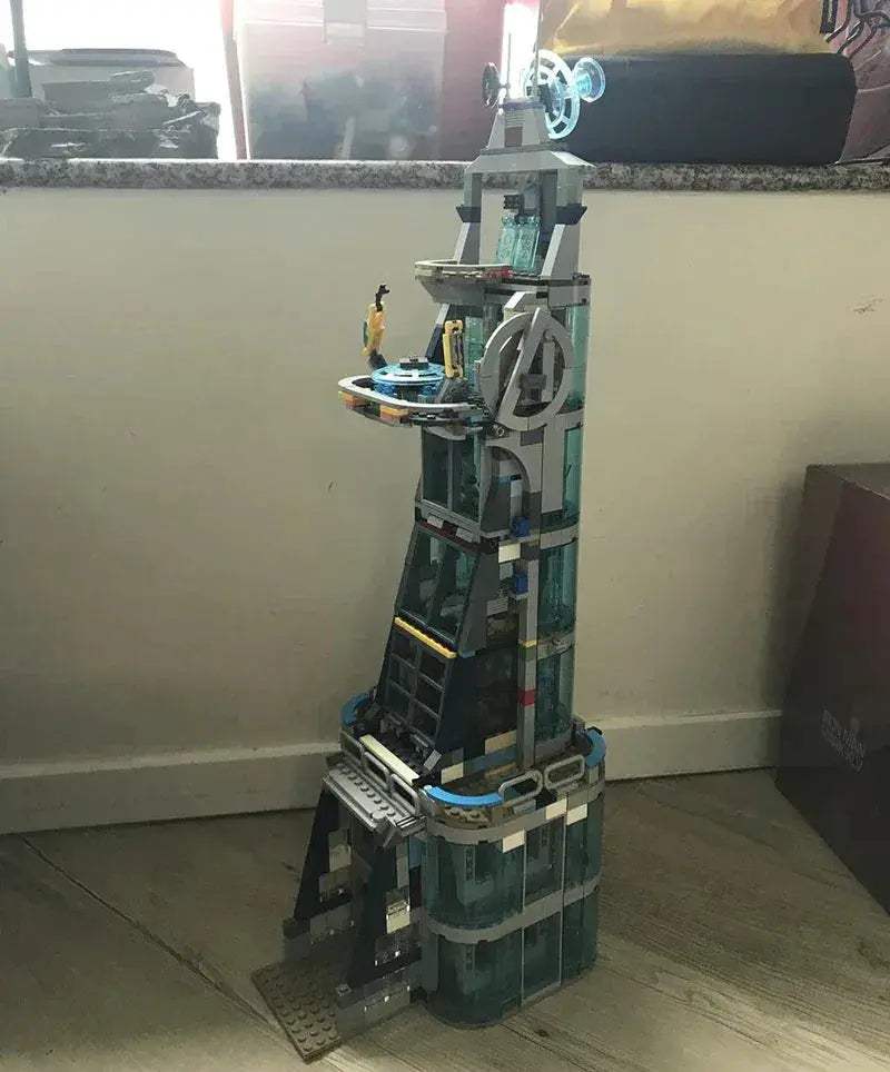 Creative Lego Compatible Building Blocks City House Superhero Figures Tower Battle Of NY Hall Of Armor Set For Kids - ToylandEU