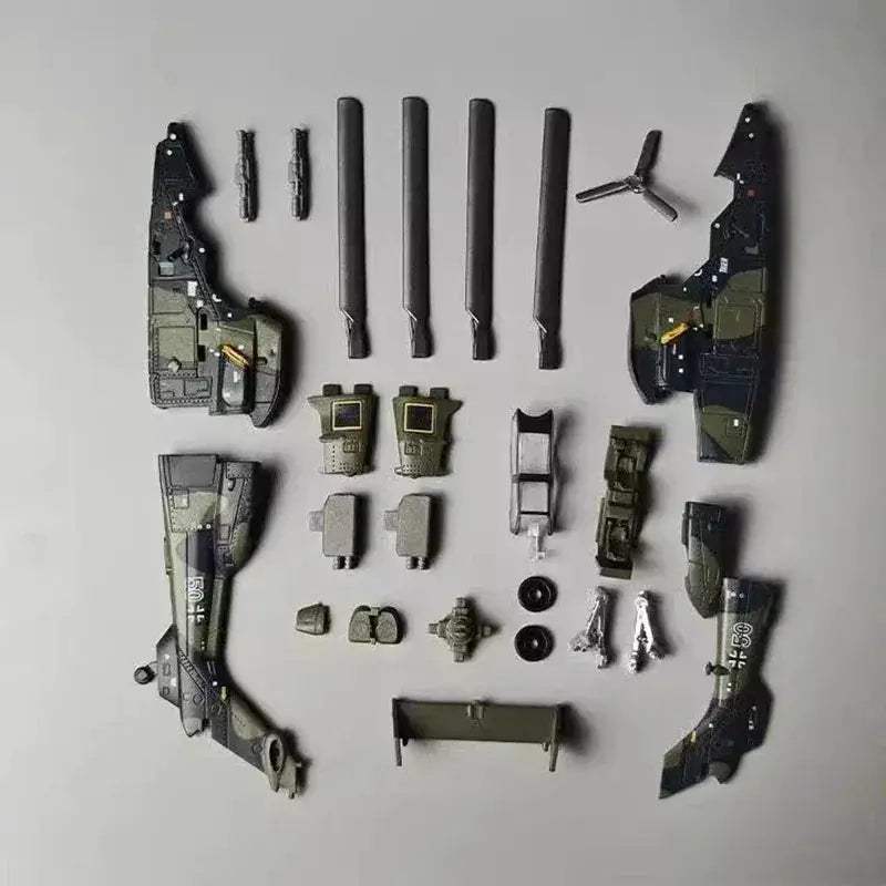 Creative Military Building Blocks Lego Compatible Tiger Style Twin Engine Armed Helicopter Model For Boys Christmas Gift - ToylandEU