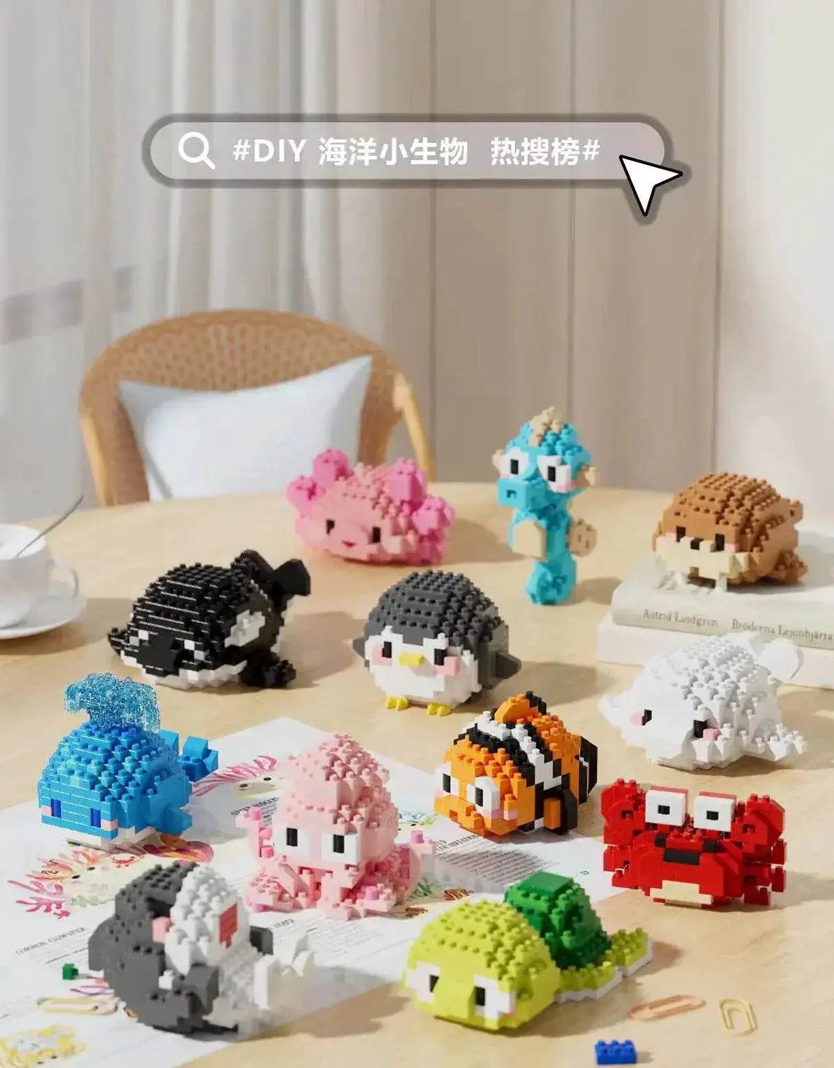  MOC Creative Ocean World Animal Particle Building Blocks Toys -  ToylandEU™