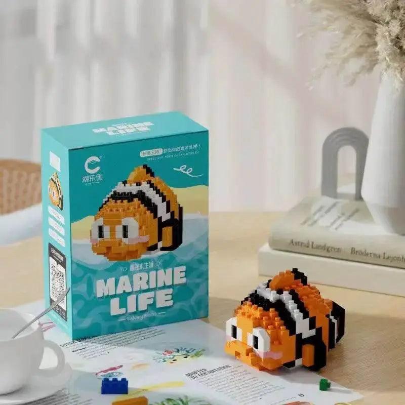  MOC Creative Ocean World Animal Particle Building Blocks Toys -  ToylandEU™