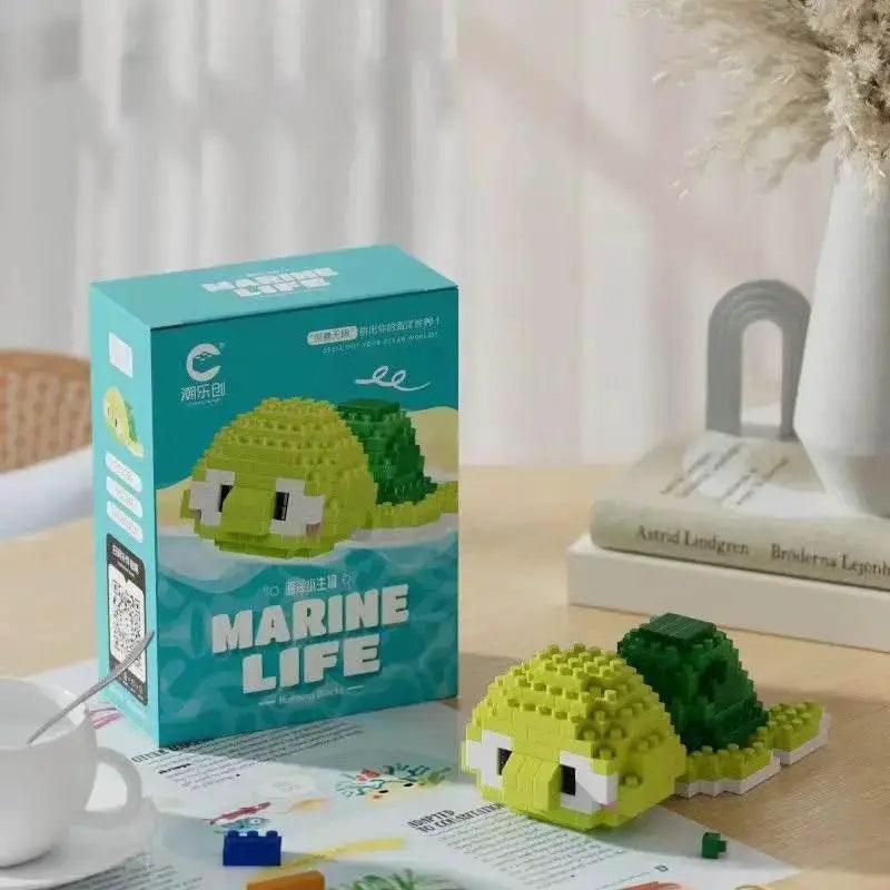  MOC Creative Ocean World Animal Particle Building Blocks Toys -  ToylandEU™