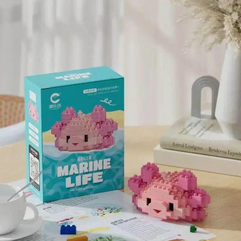  MOC Creative Ocean World Animal Particle Building Blocks Toys -  ToylandEU™