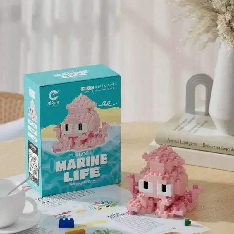 Creative Ocean World Animal Particle Building Blocks Toys - ToylandEU