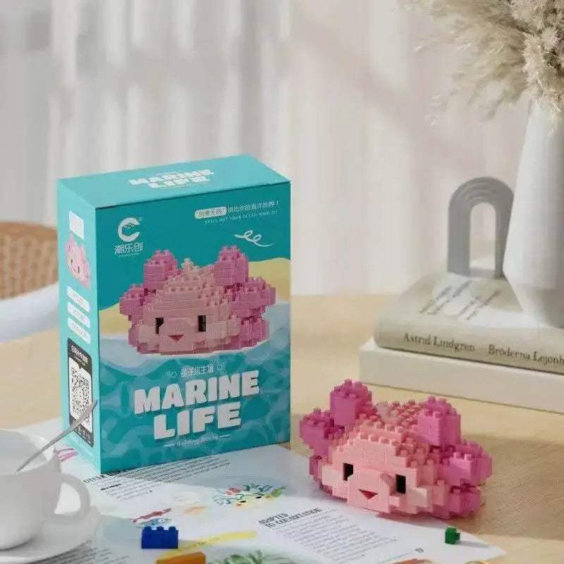 Creative Ocean World Animal Particle Building Blocks Toys - ToylandEU