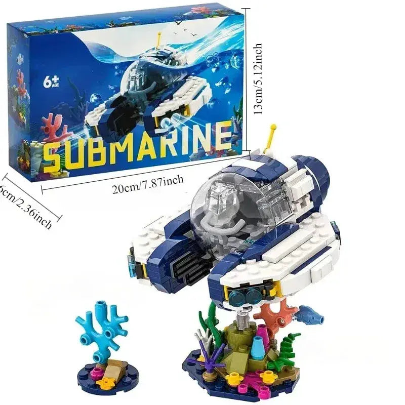Creative Submarine Sea Goose Building Blocks Set For Kids - ToylandEU