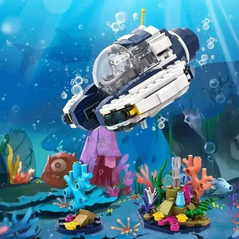 Creative Submarine Sea Goose Building Blocks Set For Kids - ToylandEU
