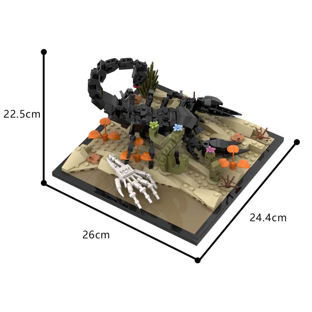 MOC Creepy Scorpion Building Blocks Movable Animal Building Bricks MOC Gift - ToylandEU
