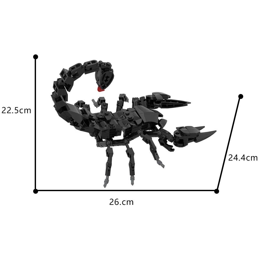 MOC Creepy Scorpion Building Blocks Movable Animal Building Bricks MOC Gift - ToylandEU