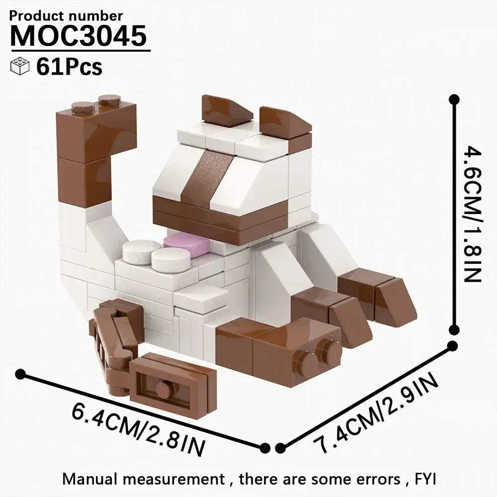 Cute Kitten BrickHeadz Building Blocks Set Ideal Gift For Adults - ToylandEU