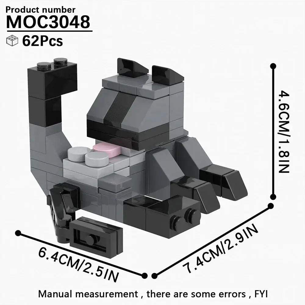 Cute Kitten BrickHeadz Building Blocks Set Ideal Gift For Adults - ToylandEU