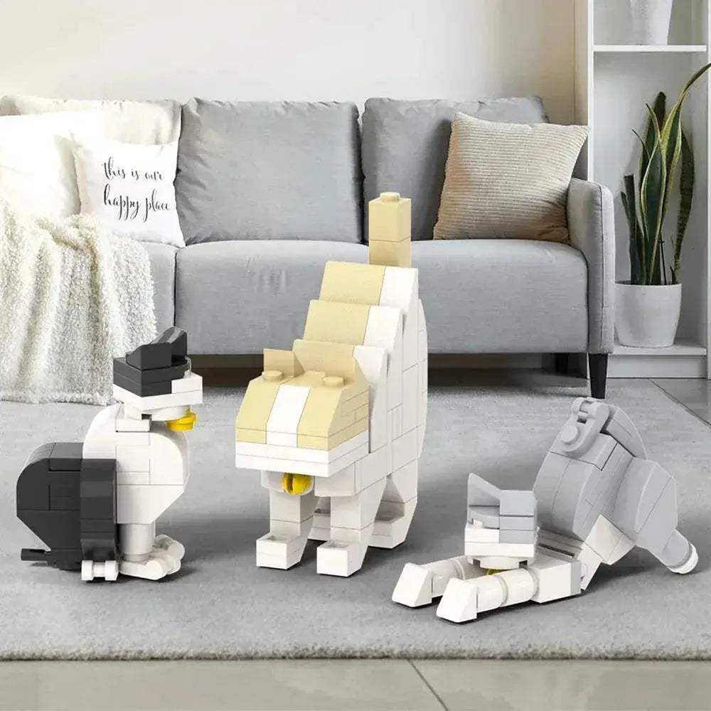 Cute Kitten BrickHeadz Building Blocks Set Ideal Gift For Adults - ToylandEU