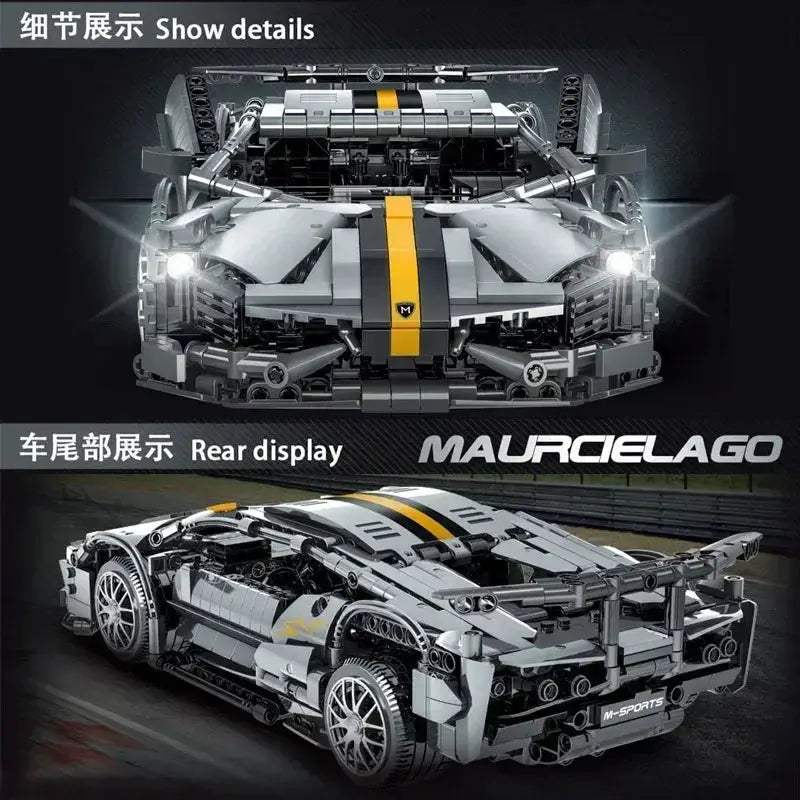 DIY Building Blocks Sports Car Set 1337 Pieces Great Gift - ToylandEU