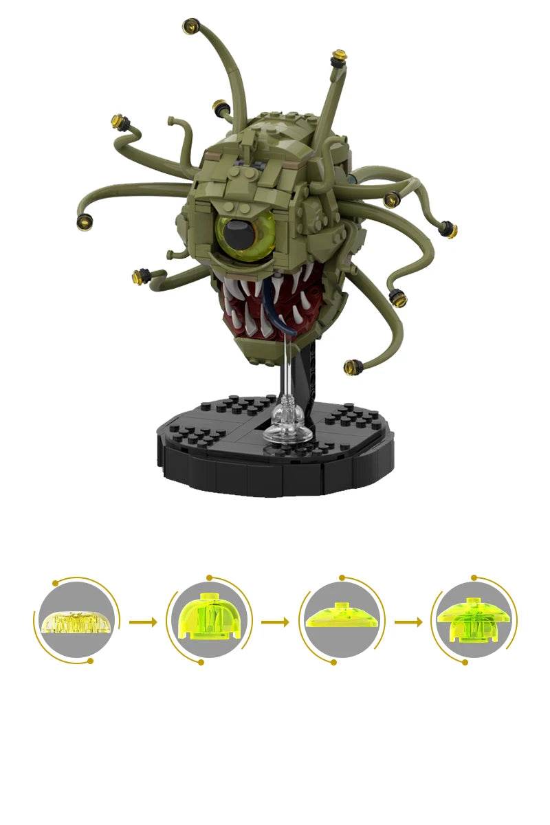 MOC DIY Dungeonsed Beholders Demo Cannibal Monster Kit Building Bricks MOC - ToylandEU