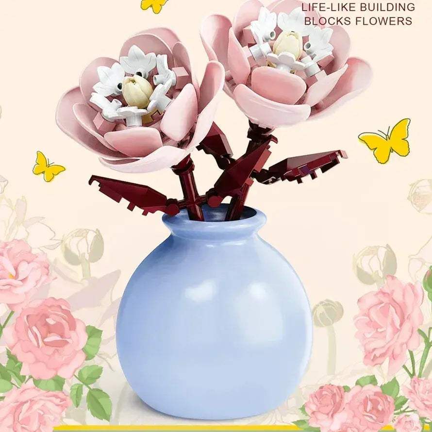 MOC DIY Flower Bouquet Building Blocks Kit For Creative Garden Decor - ToylandEU
