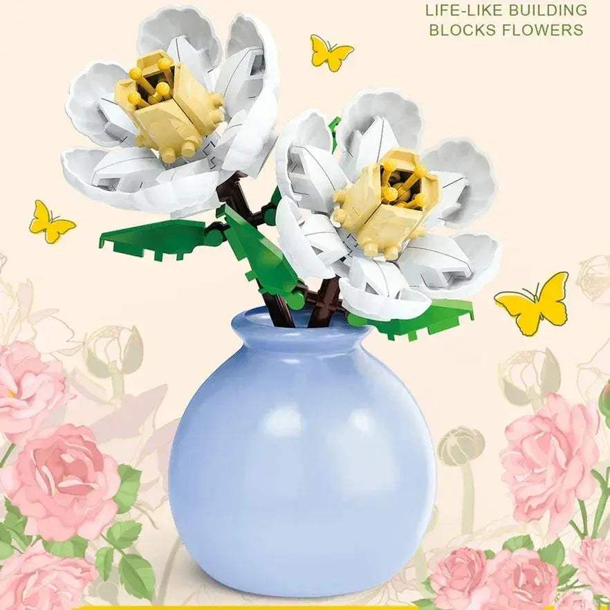 MOC DIY Flower Bouquet Building Blocks Kit For Creative Garden Decor - ToylandEU