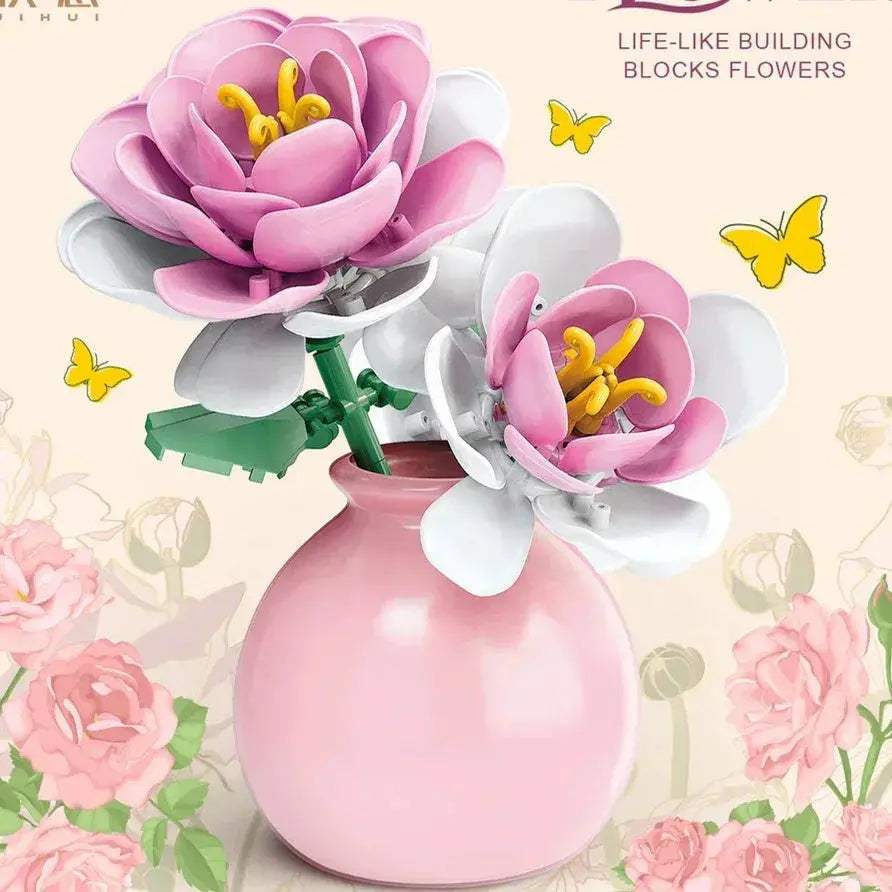 MOC DIY Flower Bouquet Building Blocks Kit For Creative Garden Decor - ToylandEU