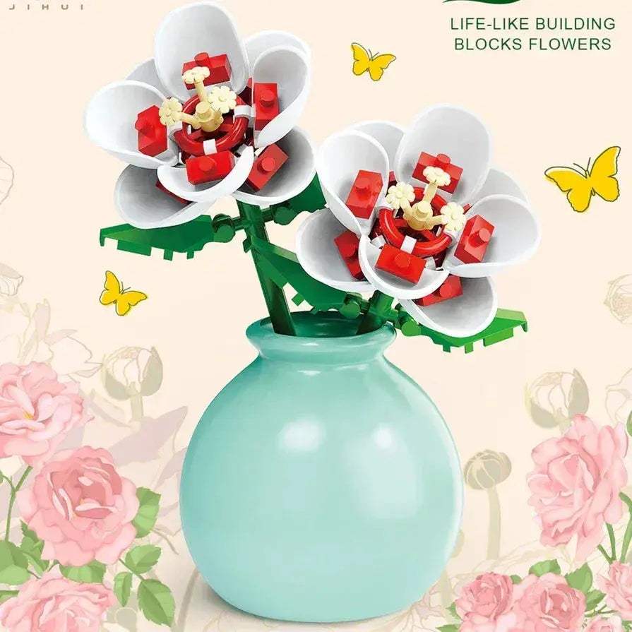 MOC DIY Flower Bouquet Building Blocks Kit For Creative Garden Decor - ToylandEU