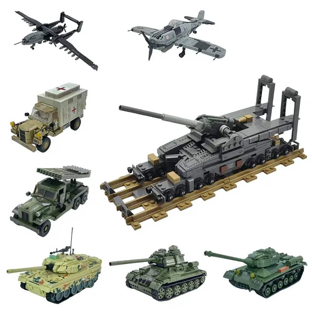 MOC MOC DIY Military Building Blocks Kit Lego Compatible Tank - ToylandEU