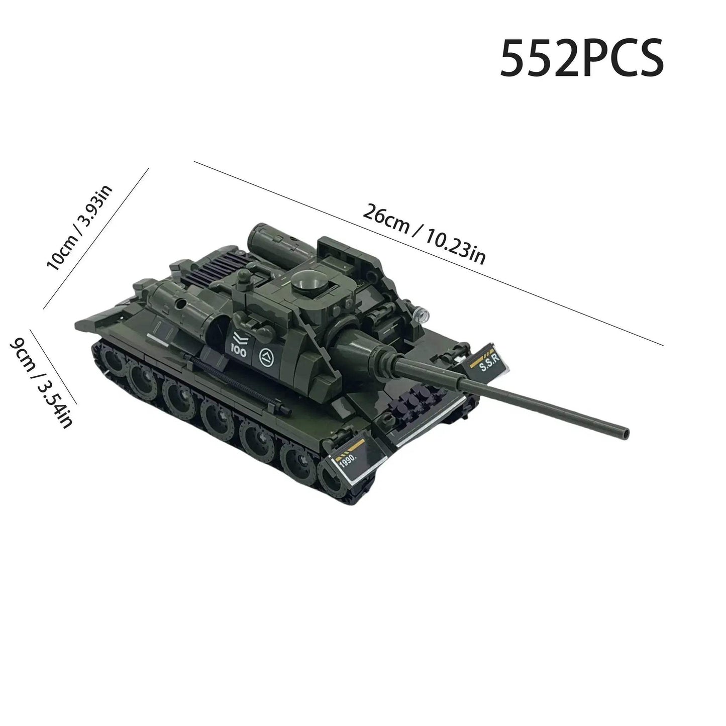 MOC MOC DIY Military Building Blocks Kit Lego Compatible Tank - ToylandEU