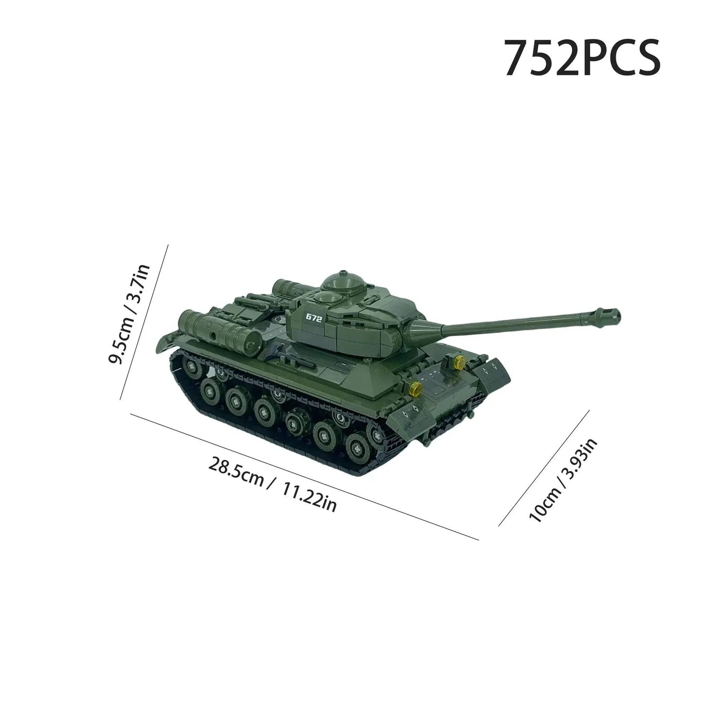 MOC MOC DIY Military Building Blocks Kit Lego Compatible Tank - ToylandEU