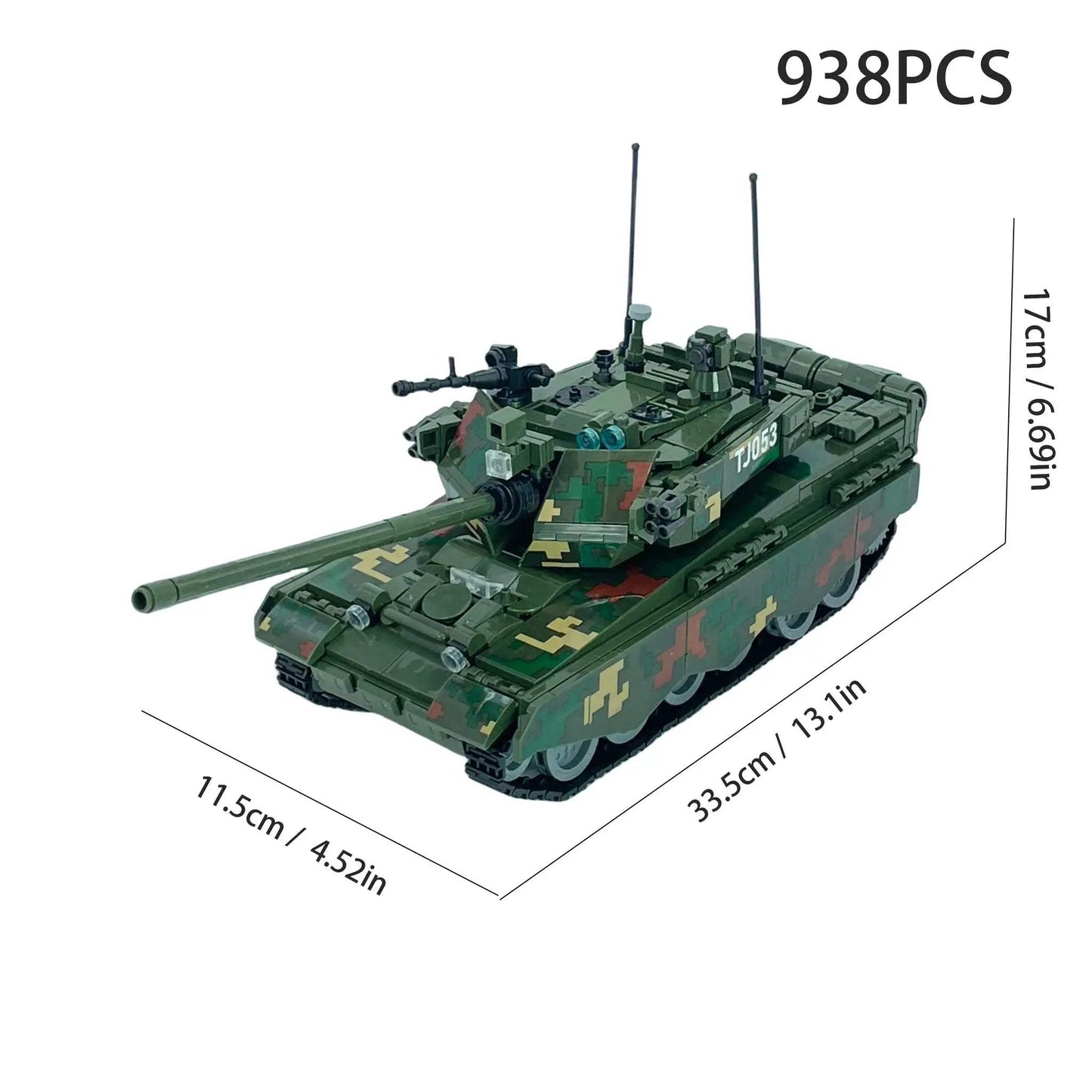 MOC MOC DIY Military Building Blocks Kit Lego Compatible Tank - ToylandEU