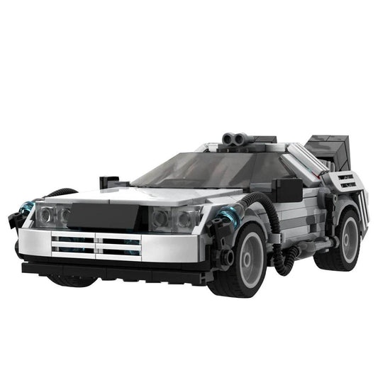 MOC Deloreaned Back To The Future Racing Car Time Machine Building Bricks MOC - ToylandEU