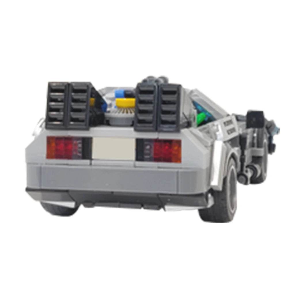 MOC Deloreaned Back To The Future Racing Car Time Machine Building Bricks MOC - ToylandEU