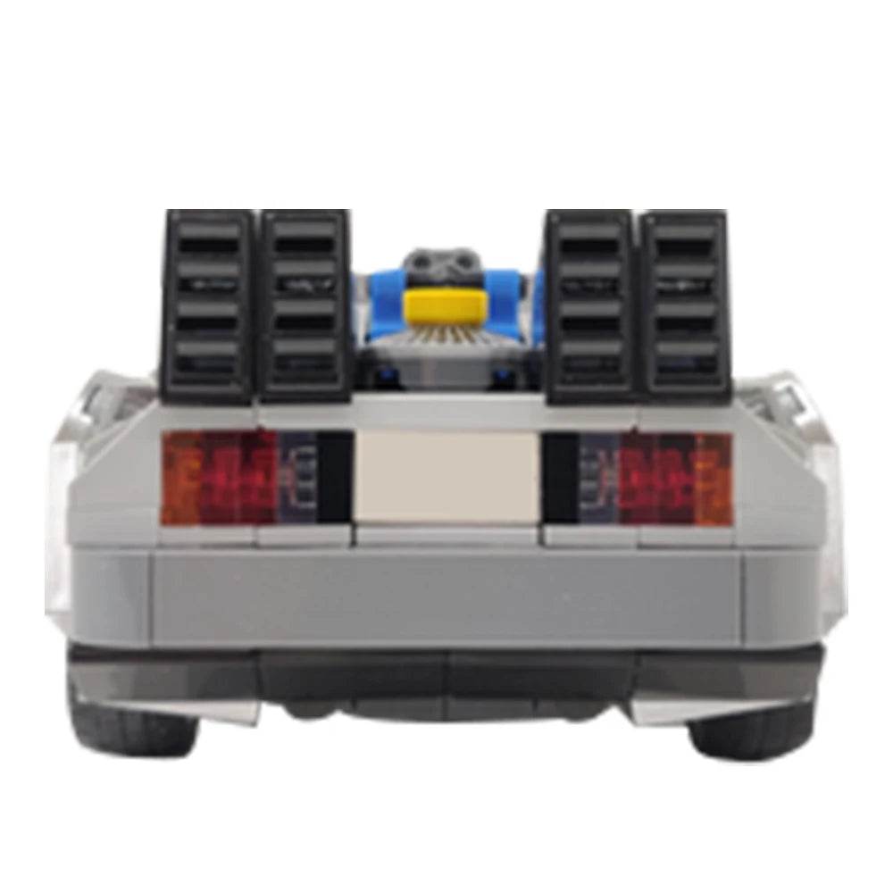 MOC Deloreaned Back To The Future Racing Car Time Machine Building Bricks MOC - ToylandEU