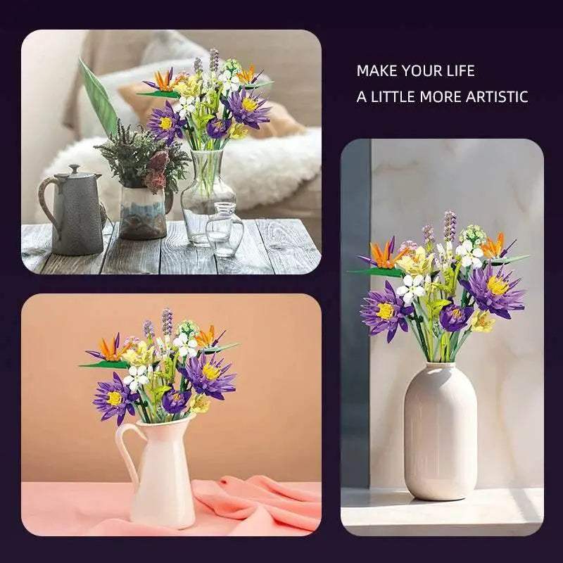  Romantic Building Blocks 891 Bouquet Toyland EU -  ToylandEU™