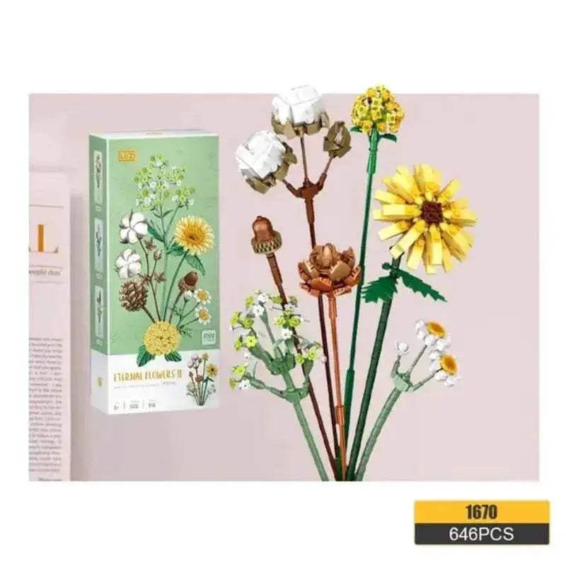  Deluxe Building Blocks Potted Flower Kit Toyland EU -  ToylandEU™