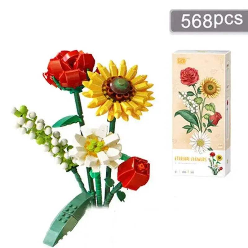  Deluxe Building Blocks Potted Flower Kit Toyland EU -  ToylandEU™