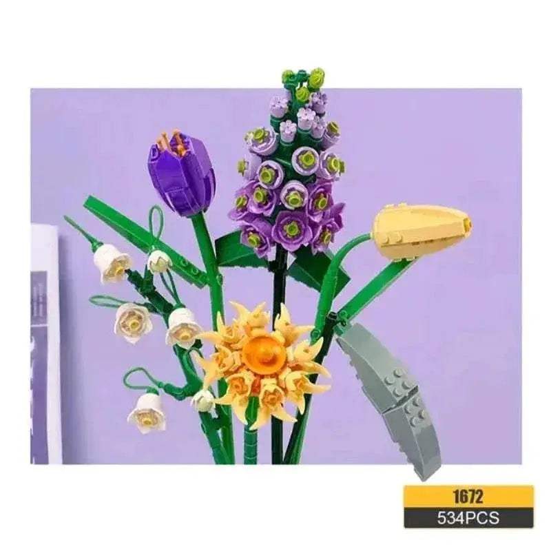  Deluxe Building Blocks Potted Flower Kit Toyland EU -  ToylandEU™