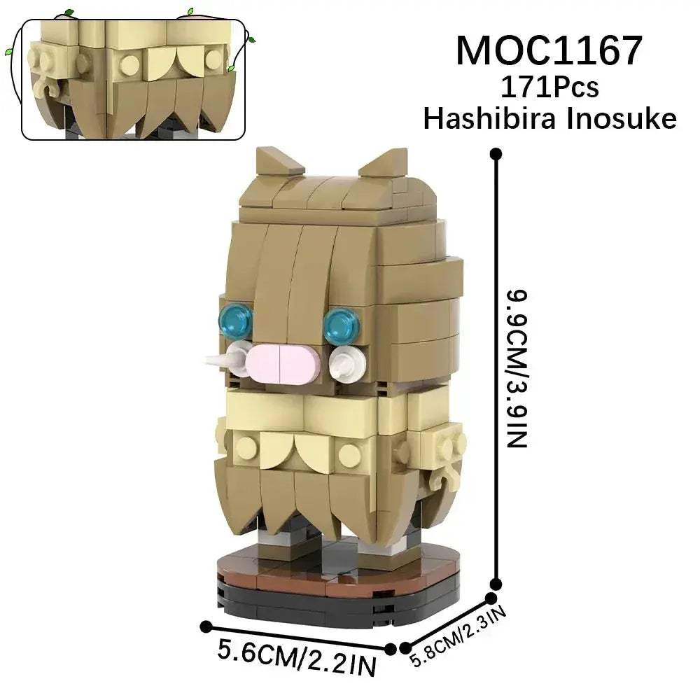 Demon Slayer Anime Figure Building Blocks Premium Set For Adults - ToylandEU