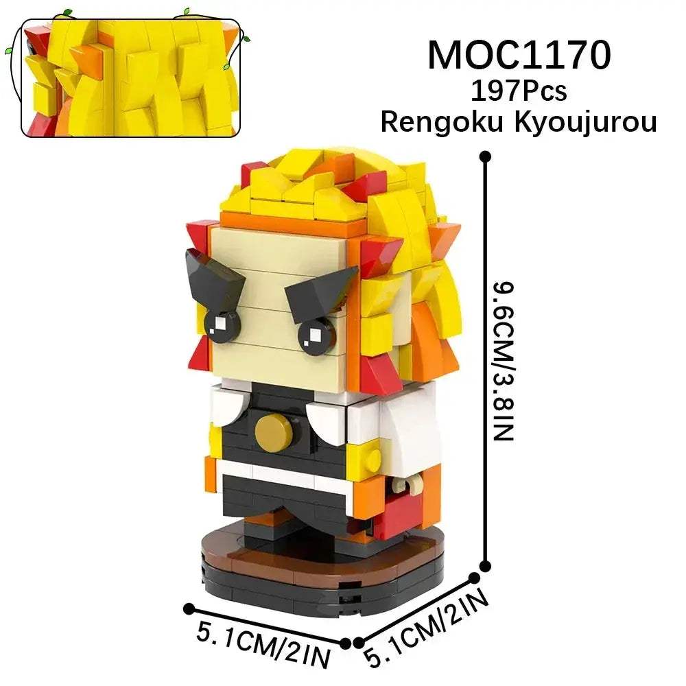 Demon Slayer Anime Figure Building Blocks Premium Set For Adults - ToylandEU