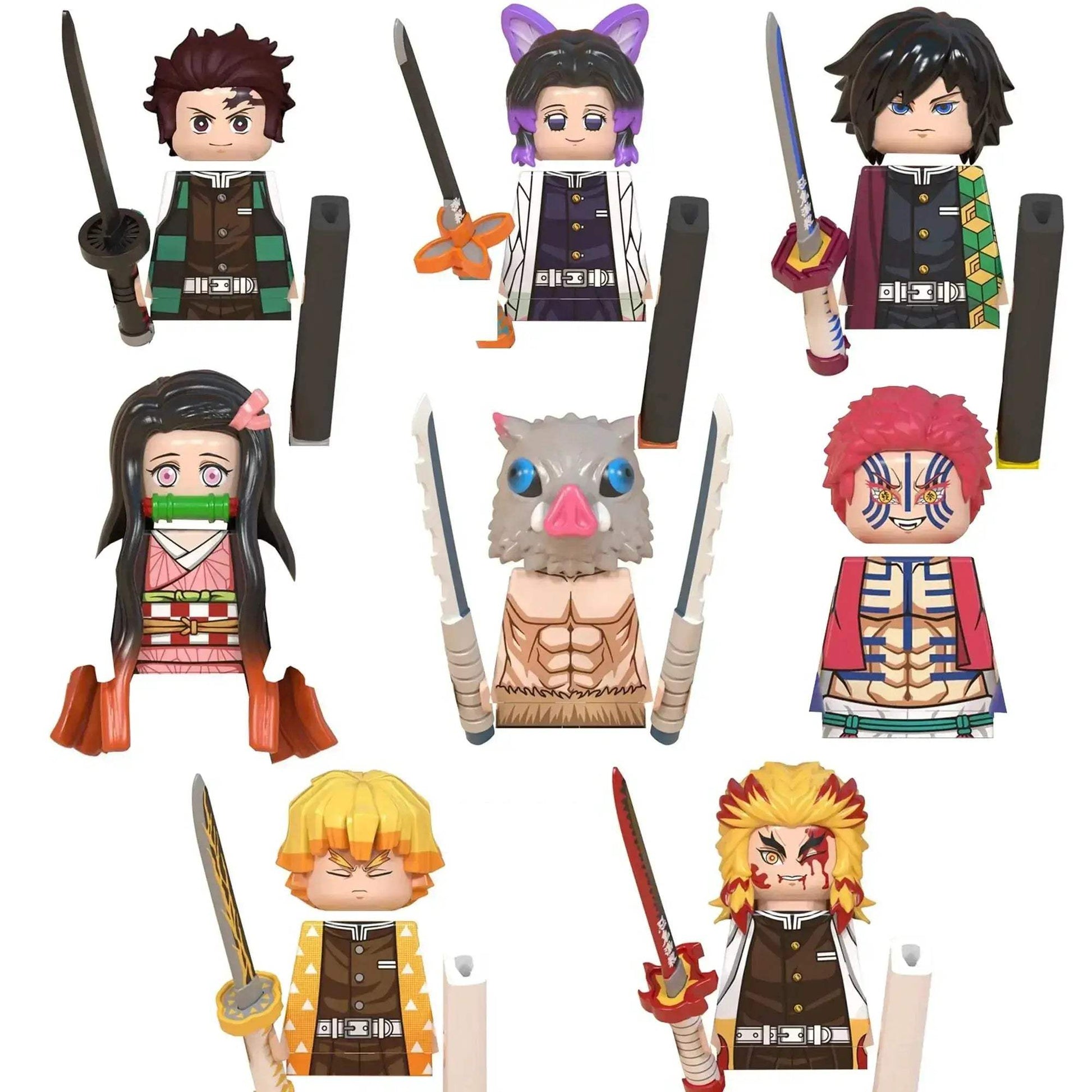 Demon Slayer Minifigs Anime Lego Compatible Building Blocks - ToylandEU