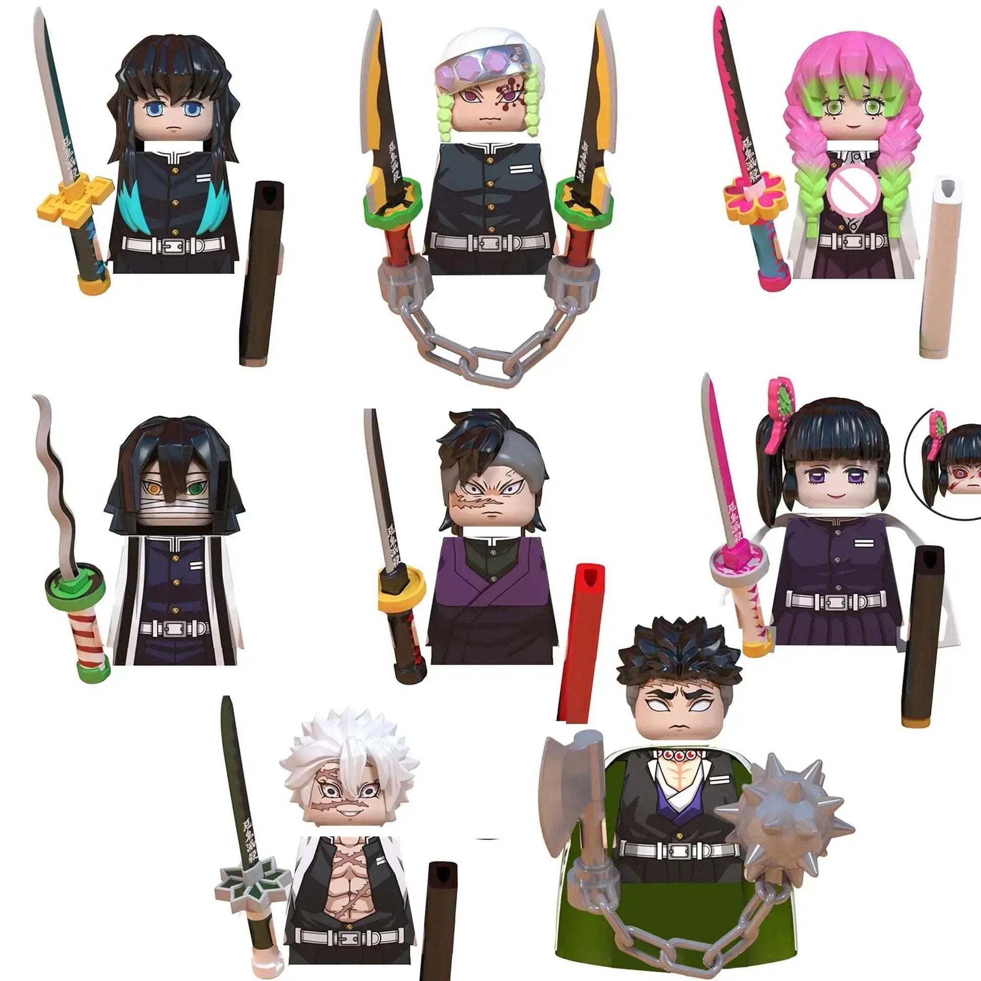 Demon Slayer Minifigs Anime Lego Compatible Building Blocks - ToylandEU