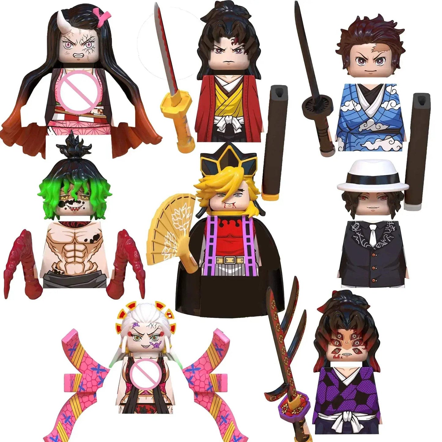 Demon Slayer Minifigs Anime Lego Compatible Building Blocks - ToylandEU