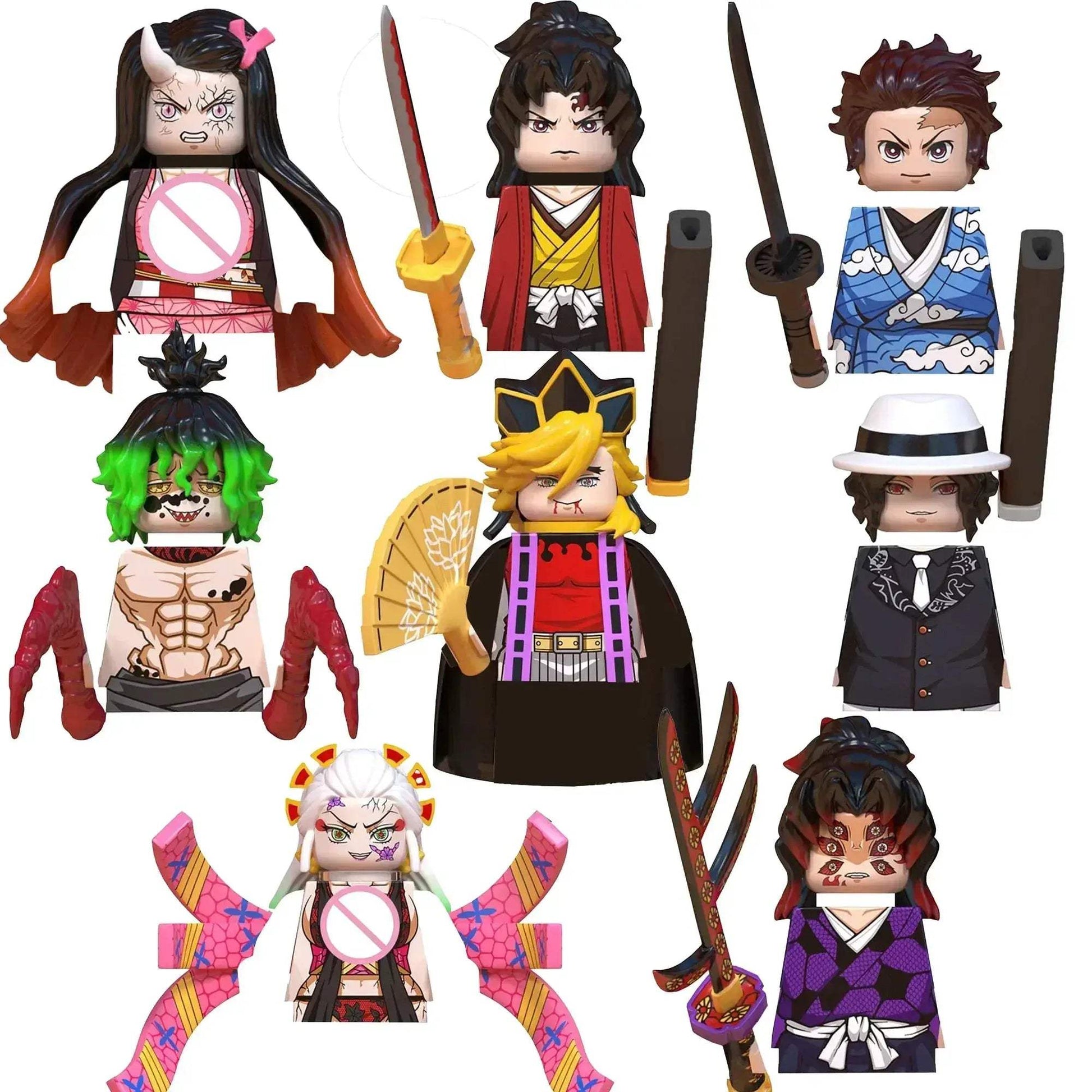Demon Slayer Minifigs Anime Lego Compatible Building Blocks - ToylandEU