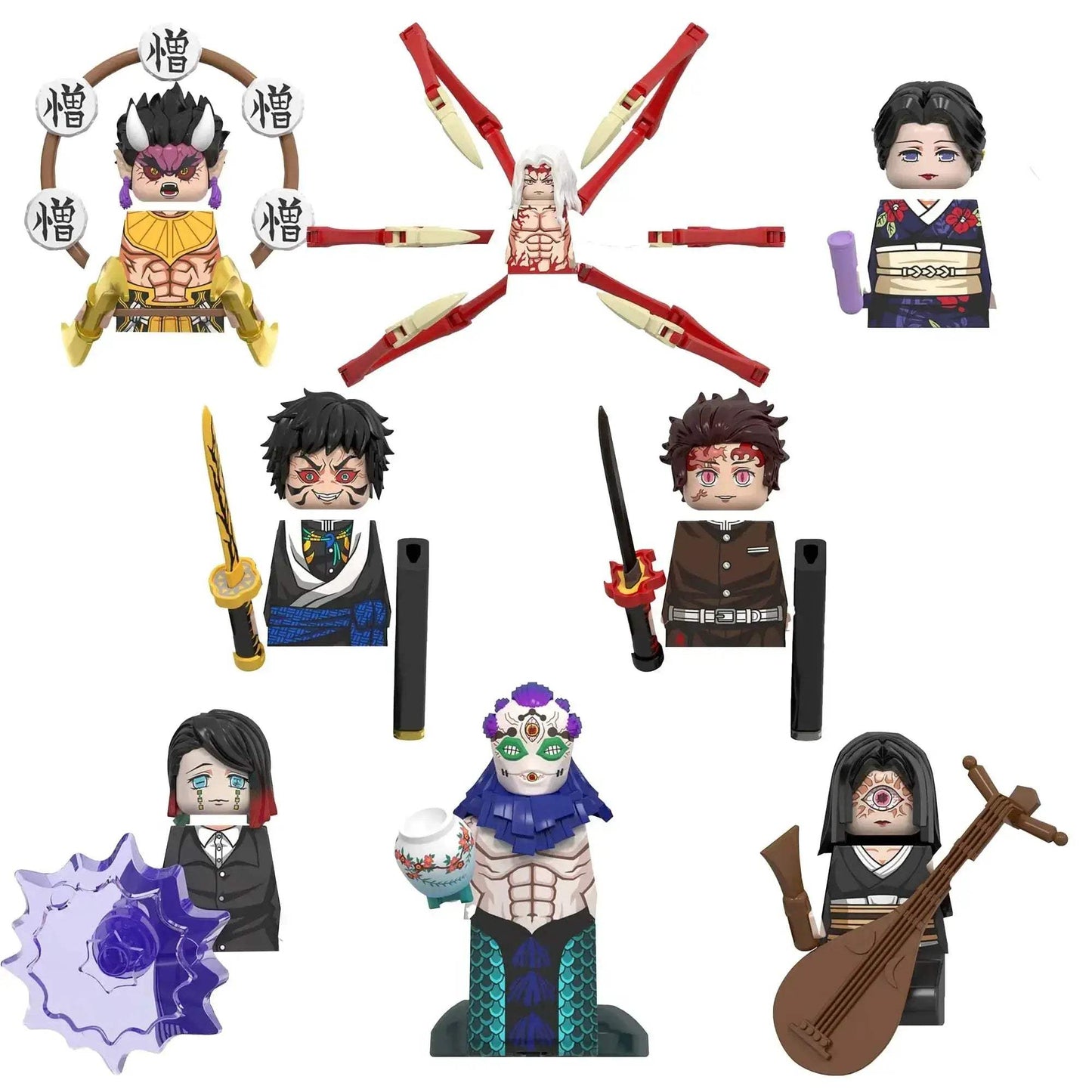 Demon Slayer Minifigs Anime Lego Compatible Building Blocks - ToylandEU