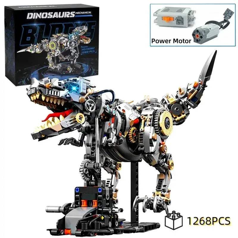 Dinosaur Building Blocks Mechanical T Rex Model Educational Toy - ToylandEU