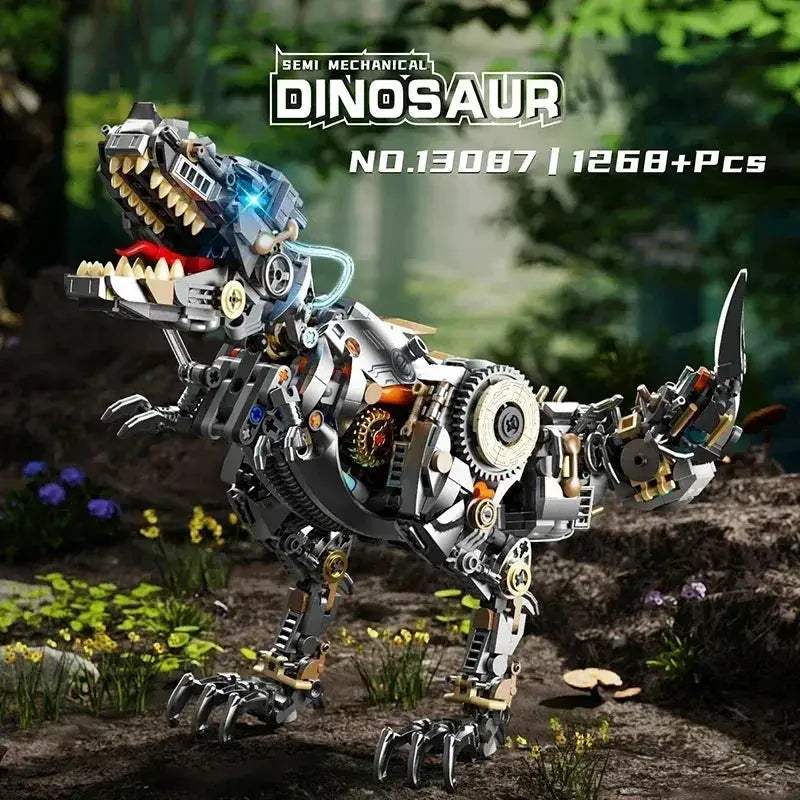 Dinosaur Building Blocks Mechanical T Rex Model Educational Toy - ToylandEU